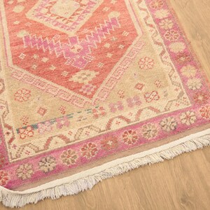 shaggy runner rug, fringed rug, living room runner, herki runner rug, ethnic rug, primitive rug, hand knotted rug, 2.8 x 10.6 ft, DC 6471