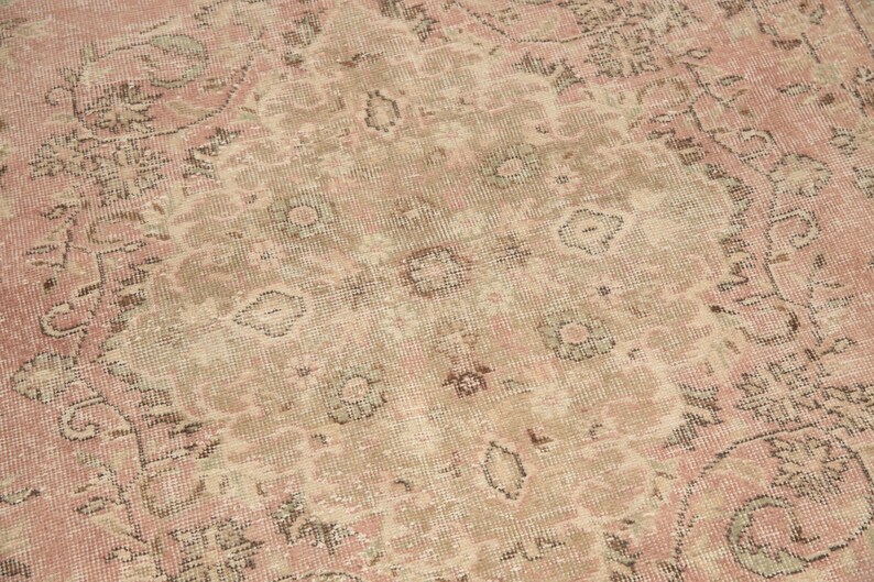 Rug With Flowers, Blush Pink Rug, Aesthetic Rug, Vernal Rug, Large Rug