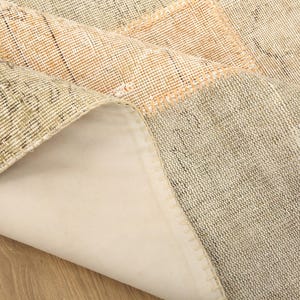 patchwork rug, faded woven rug, vintage large rug, new house gift, utility rug, turkish rug, 5.2x7.9 ft, handknotted rug, cool rug, DC 7248