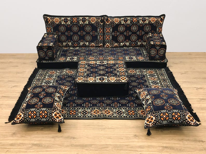 Majlis sofa, Arabic sofa majlis, Majlis sofa set, Handmade u shape sofa, Majlis sofa set, Custom majlis sofa, Balcony pillow, Boho pillow