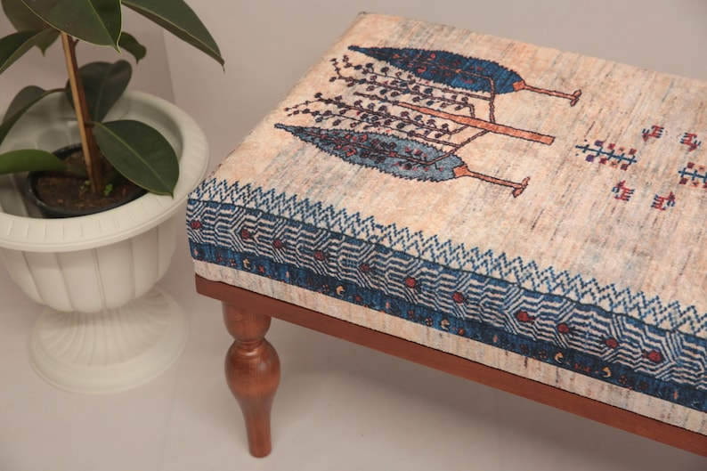 Bench for bedroom, Window bench, Farmhouse bench, Hallway bench, Footstool ottoman, Boho piano bench, Entry bench, Handmade furniture