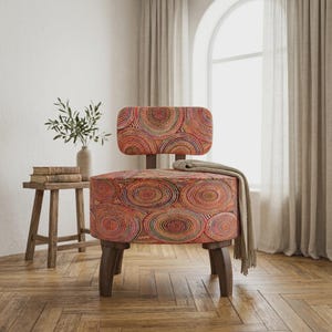 Multicolor design armchair, Livingroom chair, Modern minimalist home decor, Comfortable sitting chair, Designer furniture piece, DCP 698