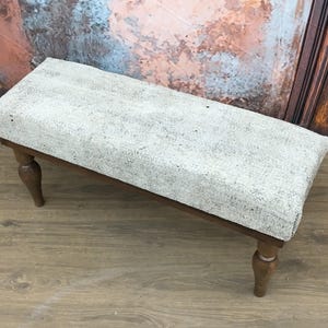 寝室用オットマン、フロントウィンドウベンチ、パッド入りベンチ、キリムベンチ、学習机ベンチ、キーボードベンチ、玄関ベンチ、12x36x18インチ、DCB 25
