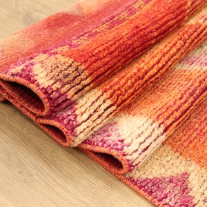 handmade vintage rug, oushak wool rug, bohemian rug, kitchen rug, stair mat, 2.9 x 11.6 ft, soft herki rug, boho decor rug, DC 122