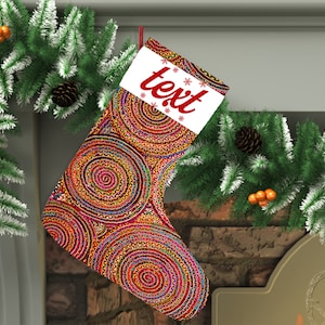 Personalisierte Nikolausstrümpfe, Nikolausstiefel, Weihnachtsstrumpf, Weihnachtsstrumpf, Chenille gewebt, Familie Weihnachtsstrumpf, Geschenk für Sie, DC 698