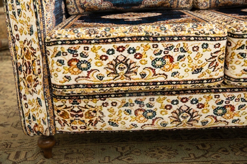 Loveseat sofa, 2 seater sofa, Bohemian sofa, Upholstered couch, Living room sofa, Single sofa, Lazy loveseat, Twin sofa, Bench with back