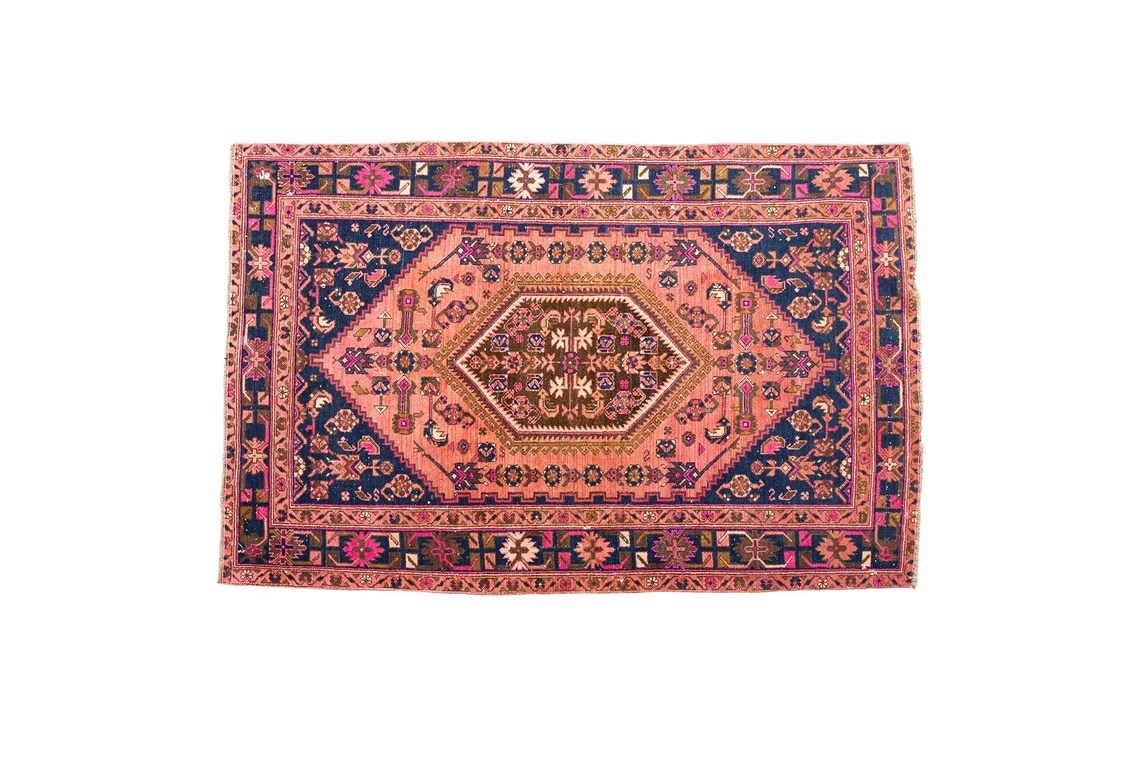 Adorable Rug, Blush Pink Rug, Retro Rug, Rare Find Rug, Turkish