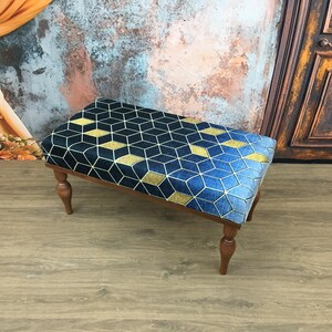 Bench for entry, Ottoman bench, Piano bench, Upholstered bench, Desk bench, Retro bench, Dining bench, Footstool bench, Handmade furniture