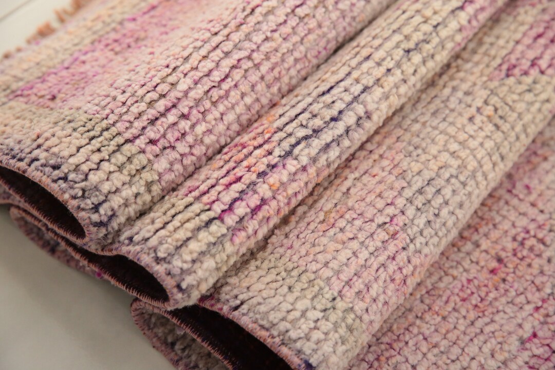 ヘルキ ランナーラグ、サンフェードラグ、ボヘミアンウールラグ、玄関