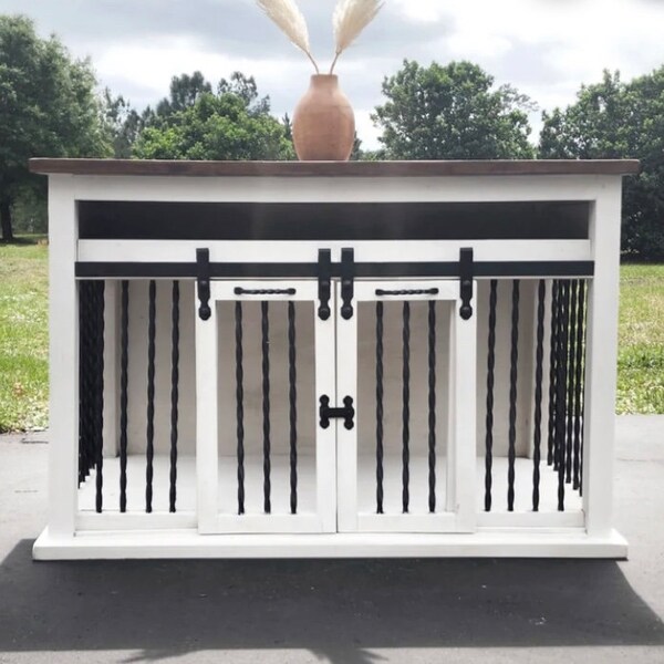 Dog Crate End Table Etsy