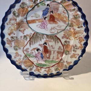 Vintage Porzellan Geisha Girl Design Japan Teller