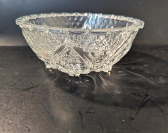 Vintage Gardenia Indonesian Glass Bowl