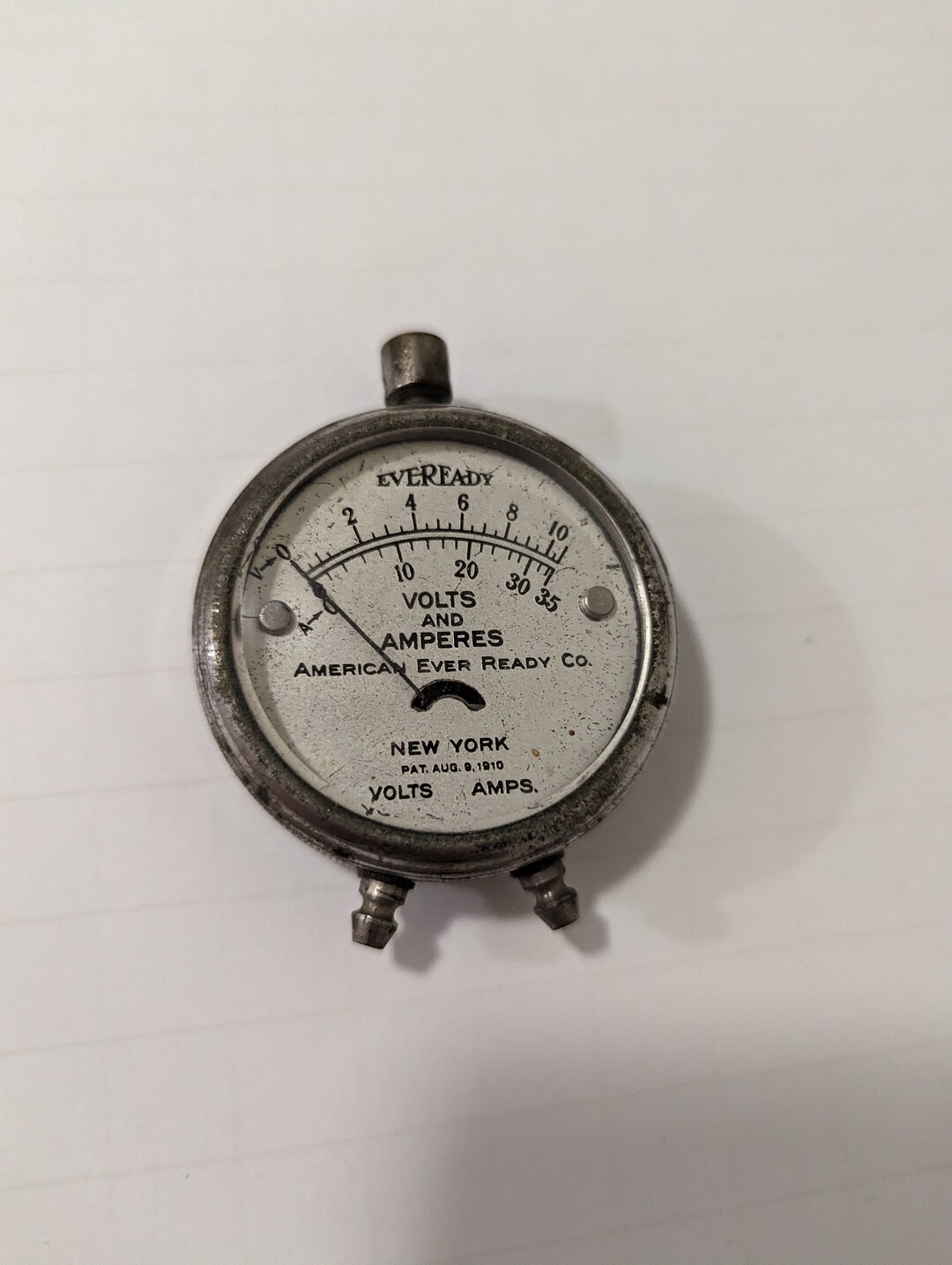 Antique Eveready Volts and Amperes Pocket Meter Etsy