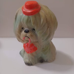 Vintage Ceramic Dog Bank made in Korea