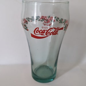 Vintage Green Coca-Cola Holiday Glass
