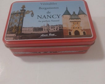 vintage French Candy Tin Véritables Bergamotes De Nancy