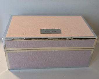 Pink Ralph Lauren Romance Box With Mirror Inside Lid