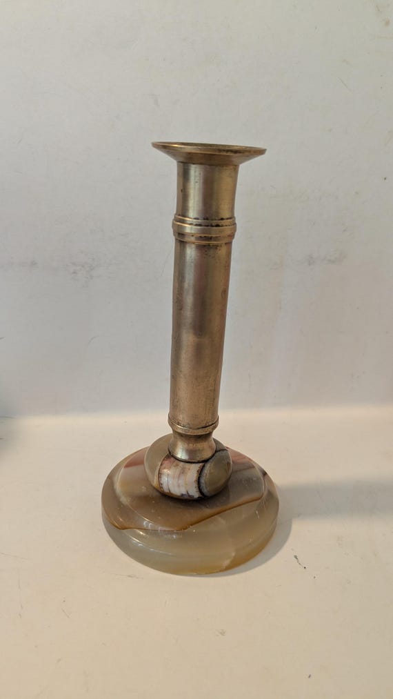 天然大理石のキャンドルホルダー(オニキス) | iichi 日々の暮らしを