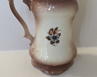 Vintage Two Toned Ceramic Pitcher