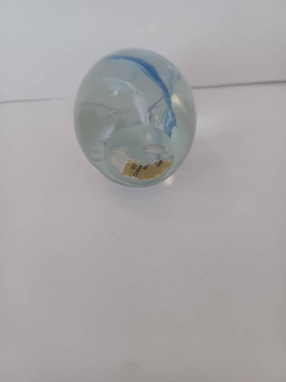 ヴィンテージガラス卵ペーパーウェイト - Etsy 日本