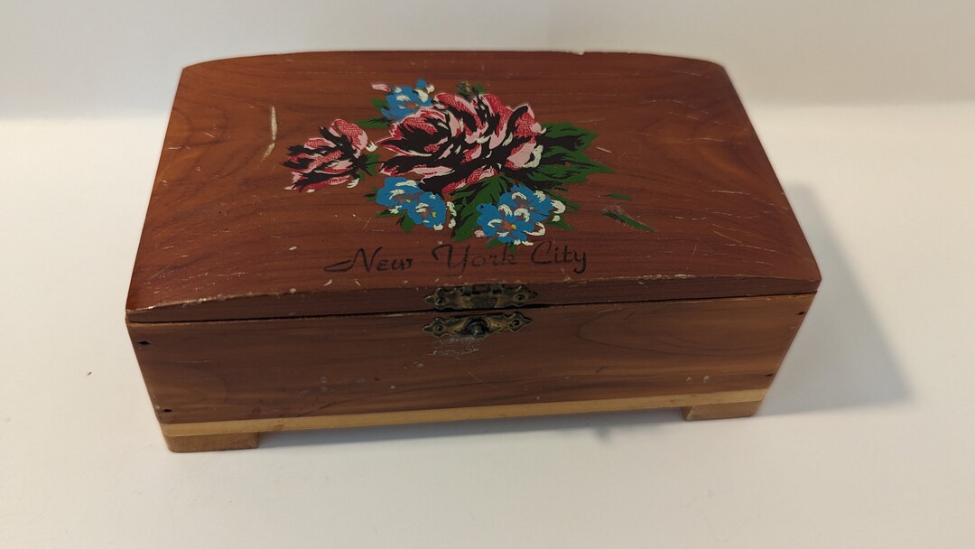Vintage New York City Wooden Box - Etsy
