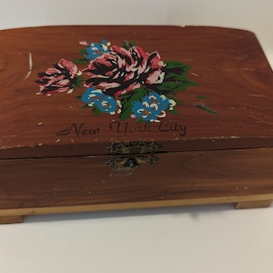 Vintage New York City Wooden Box