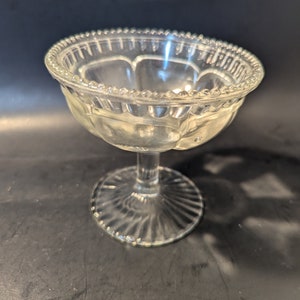 Vintage Clear Indiana Glass Pedestal Candy Dish