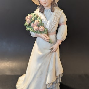 Vintage Homco Charlotte Rose Porcelain Lady Figurine