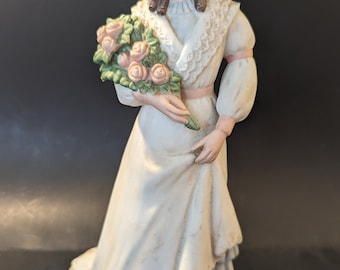 Vintage Homco Charlotte Rose Porcelain Lady Figurine