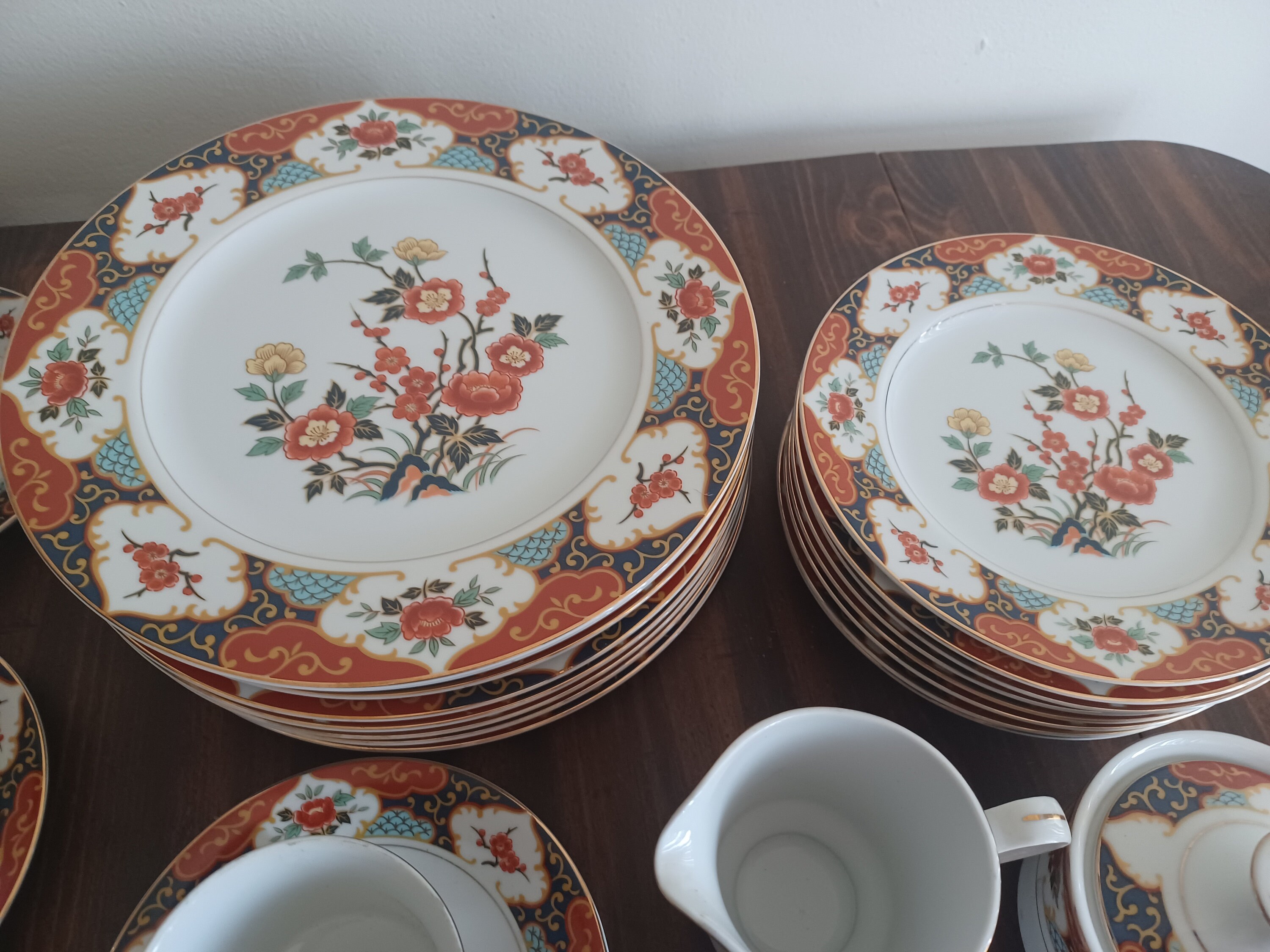 Vintage Montgomery Ward Fine China Kyoto Japan Dinnerware Set 34 Pieces