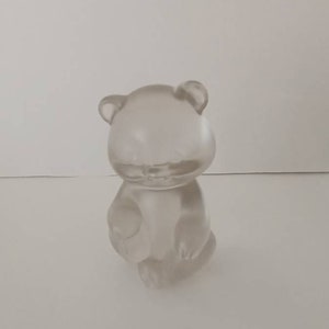 Adorable Fenton Bear Glass Paperweight