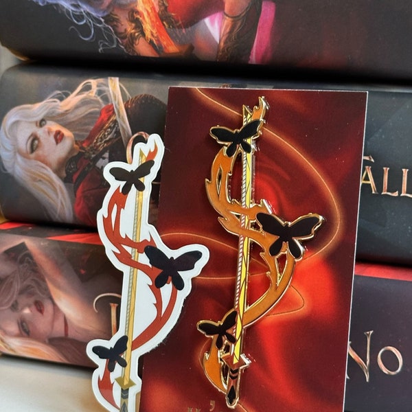 BUNDLE Il'Sahaj Enamel Pin & Sticker - Daughter of No Worlds Tisaanah's Sword