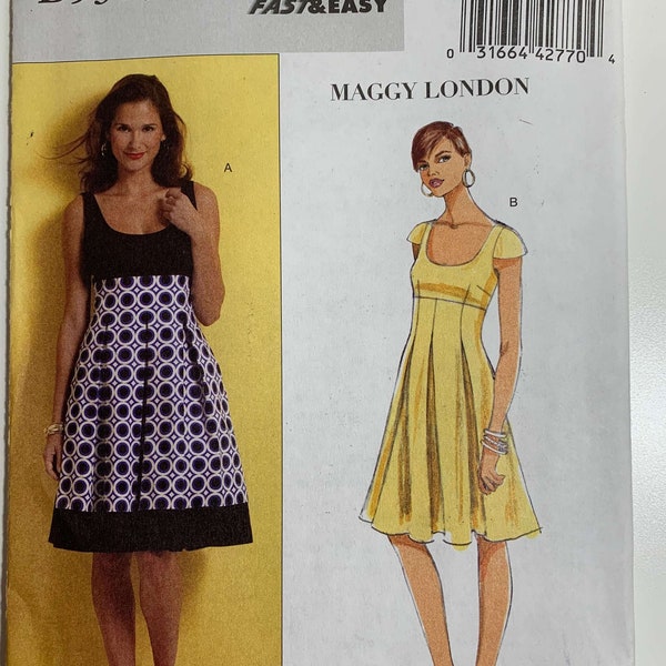 Summer Dress sewing pattern, Sewing Pattern, Butterick B5317 Maggy London dress sewing pattern - Uncut and Unused - Sizes 8,10,12,14 US