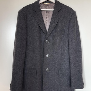 Vintage Dolce & Gabbana coat men’s gray coat gray wool coat Dolce Gabbana mens coat sz 48 M