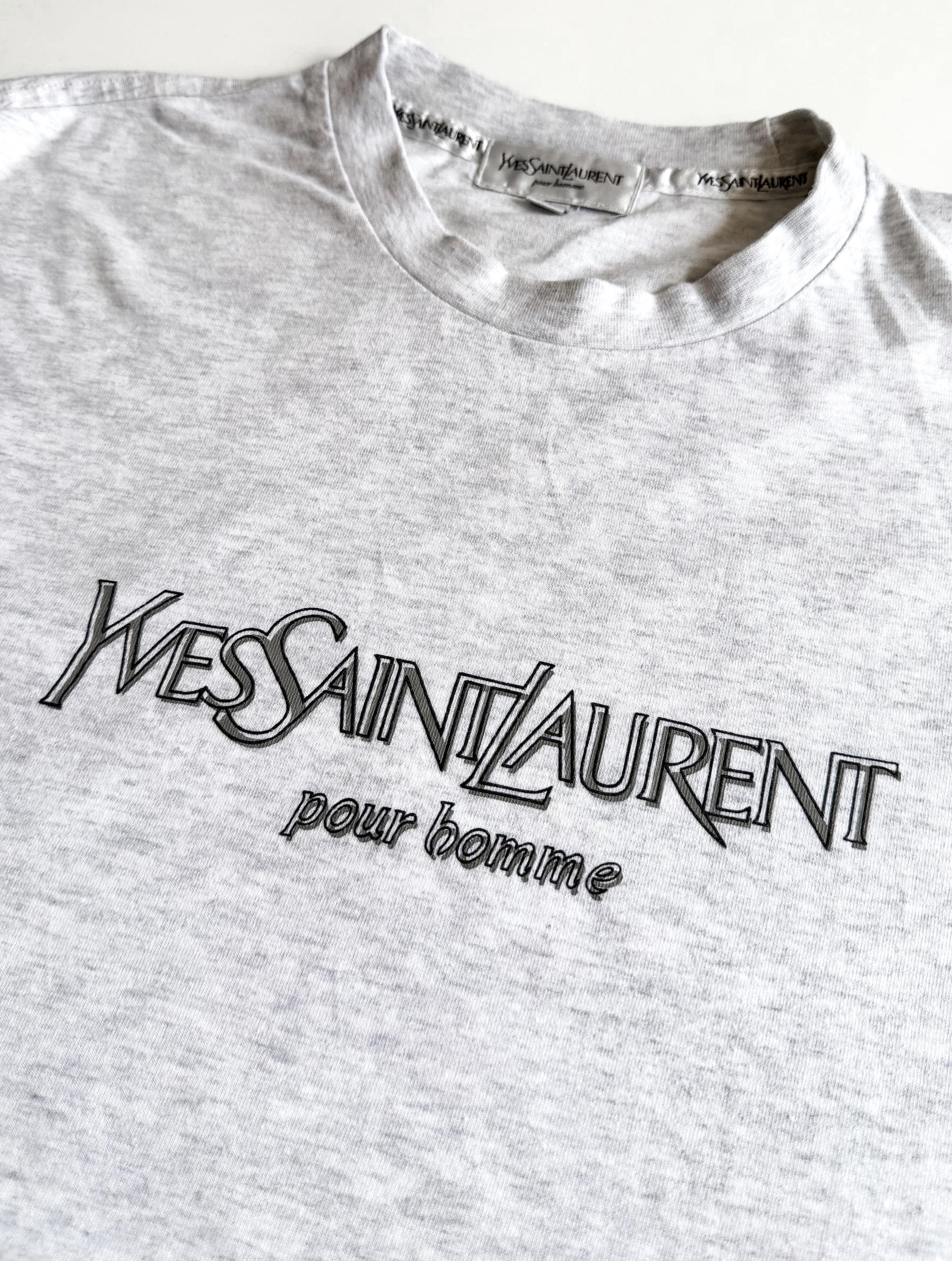 Ysl Grey T Shirt - Etsy