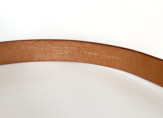 Vintage Dsquared2 men’s belt brown-beige vachetta… - image 6