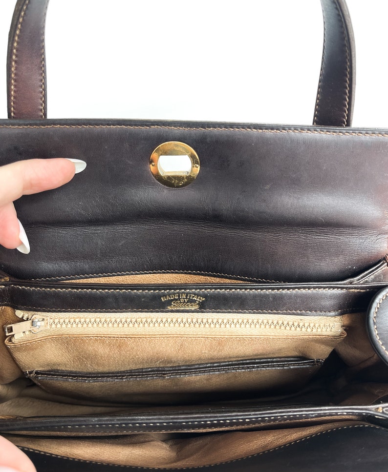 Vintage Gucci Bag Brown Leather Gucci Handbag Chocolate Leather Bag vintage-gucci-bag-brown-leather-gucci-handbag-chocolate-leather-bag