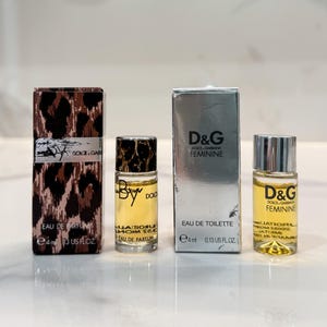 Винтаж Golce and Gabbana Feminine 4 мл туалетная вода + Dolce & Gabbana BY 4 мл миниатюра коллекционная