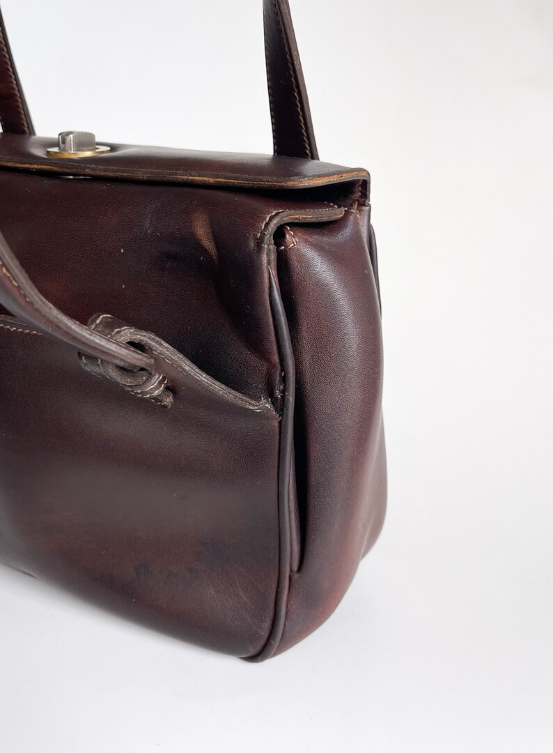 Vintage Gucci Bag Brown Leather Gucci Handbag Chocolate Leather Bag vintage-gucci-bag-brown-leather-gucci-handbag-chocolate-leather-bag