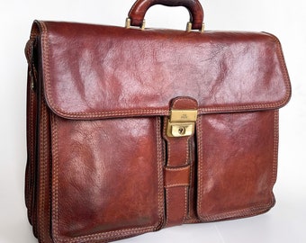 The Bridge valigetta men’s messenger bag Italian leather bag paper bag The Bridge briefcase brown leather laptop bag
