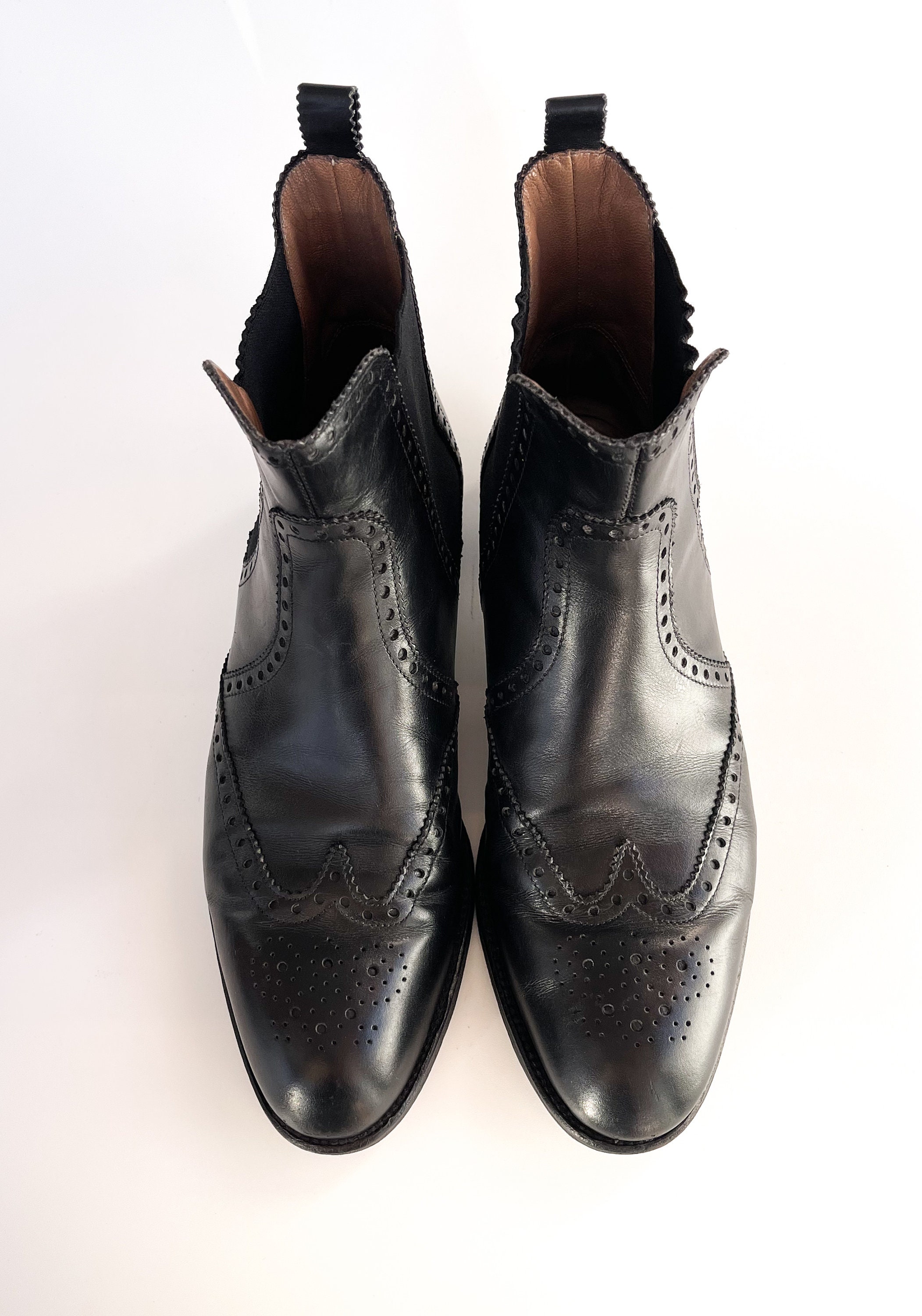 Vintage Hermes Brighton Boots Chelsea Ankle Boots Size 38. Hermes Veau Toile Technique Vadrouille Chelsea Boots 36 36  main image 3