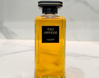 Vintage Lanvin Arpege Perfume 1924 Art Deco Splash large Bottle, 200ml