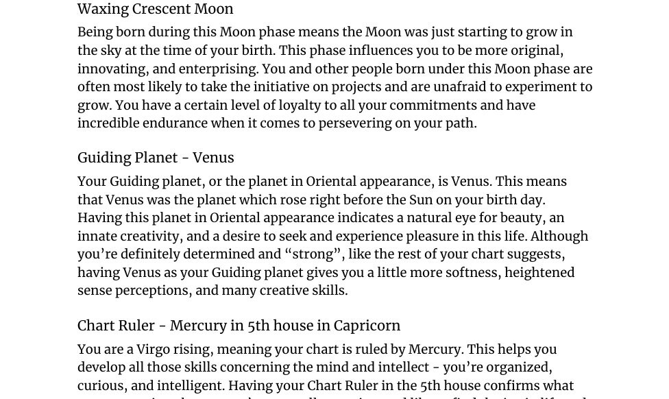 Indepth Esoteric Natal Chart Reading Etsy