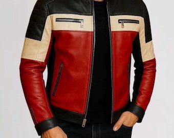 Vintage Sally & John Soft Black Leather Motorcycle Zip up Leather