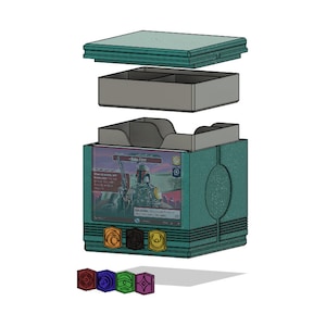Boîte en carton pour Star Wars Unlimited avec des dimensions pour imprimante 3D