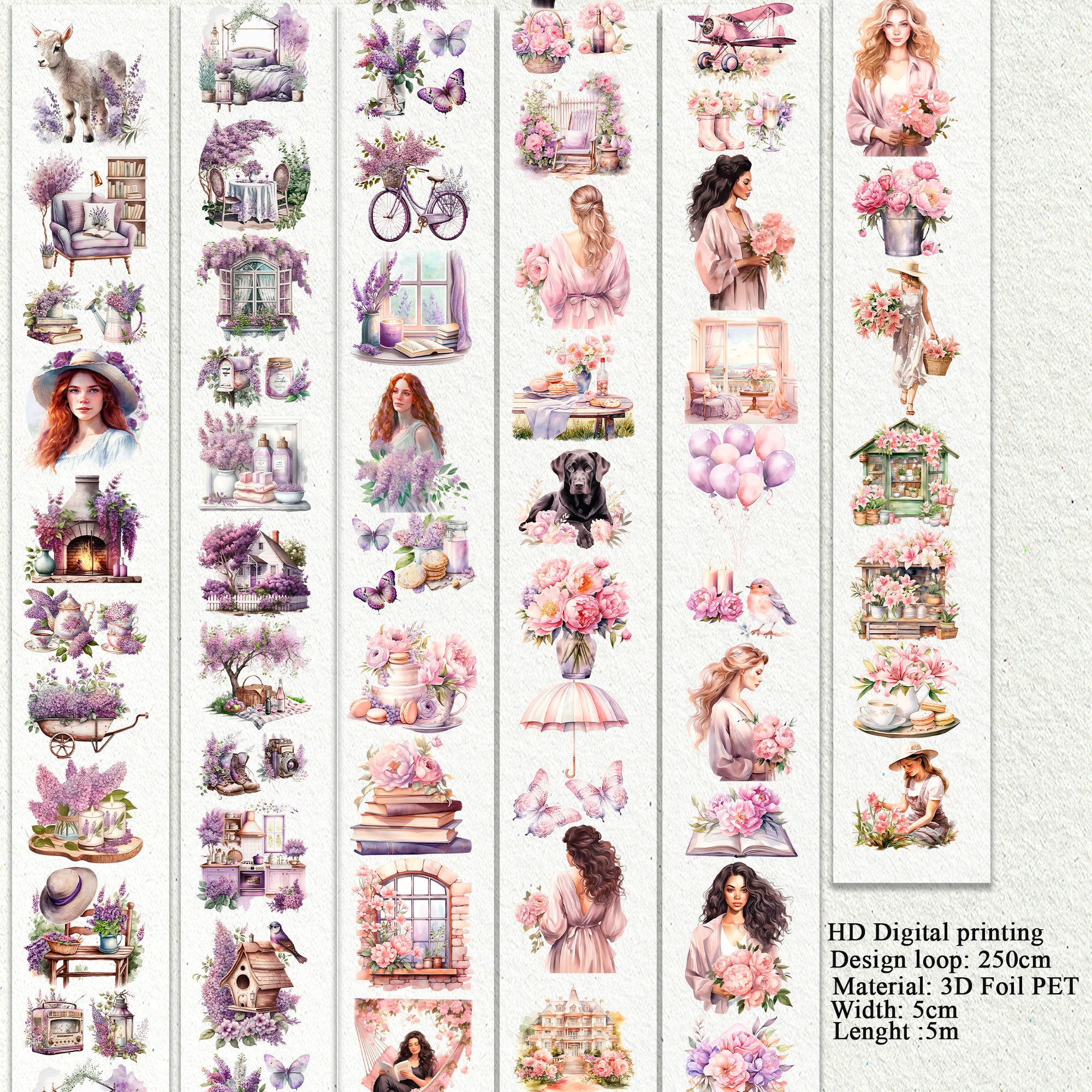 pet-3d-tape-girls-with-lilac-flowers-roll-tape-color-flowers-one-roll-vintage-plant-junk-journal-scrapbooking-planners-paper-crafts-etsy for Free Printable 3d Decoupage Sheets PET 3D Tape,girls With Lilac Flowers Roll Tape,color Flowers One Roll Vintage Plant, Junk Journal, Scrapbooking, Planners, Paper Crafts. - Etsy for Free Printable 3d Decoupage Sheets