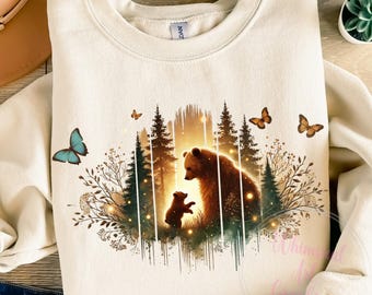 Mama Bear PNG, Mama and Baby Bear Png, Mama Bear Shirt, Mama and Baby Png, Mothers Day Shirt PNG, Woodland Mama Bear Png, Commercial Use