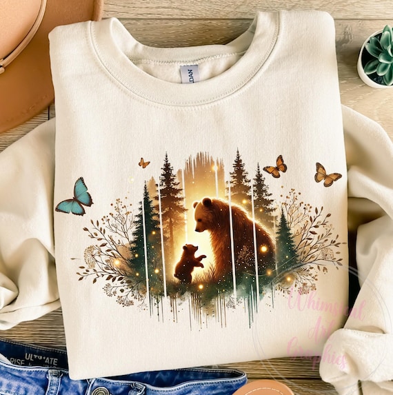 Mama Bear PNG, Mama and Baby Bear Png, Mama Bear Shirt, Mama and Baby Png, Mothers Day Shirt PNG, Woodland Mama Bear Png, Commercial Use