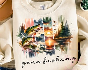 Gone Fishing Png, Bass Fish PNG, Jumping Bass Fish Png, Fish Png, Funny Bass Fish Png, Fishing Fish Png, Brushstroke Bass Fish PNG