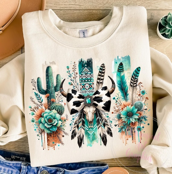 Western Cowgirl Bow PNG, Western Bull Skull PNG, Cowhide Bow Png, Coquette Cowgirl Aesthetic, Cowgirl Bow Clipart Png, Commercial Use